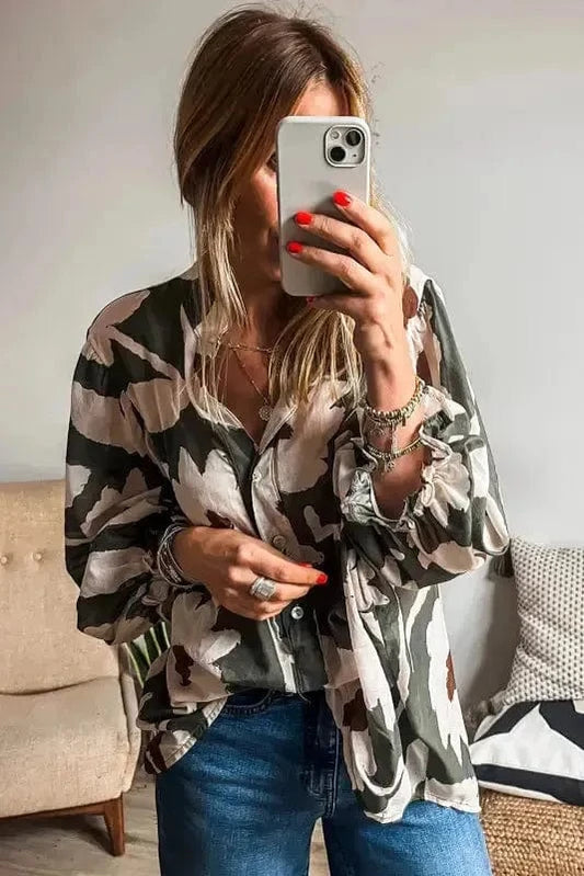 Floral Blouses Floral Luck Puff Sleeve Blouse