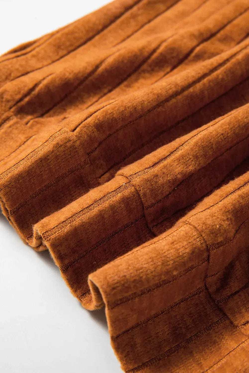 Floral Blouses Floral Sleeve Ribbed Blouse