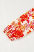 Floral Blouses Golden Bloom Pearl Button Blouse