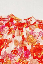 Floral Blouses Golden Bloom Pearl Button Blouse