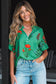 Floral Blouses Lush Floral Short Sleeve Blouse – Women’s Boho Summer Top
