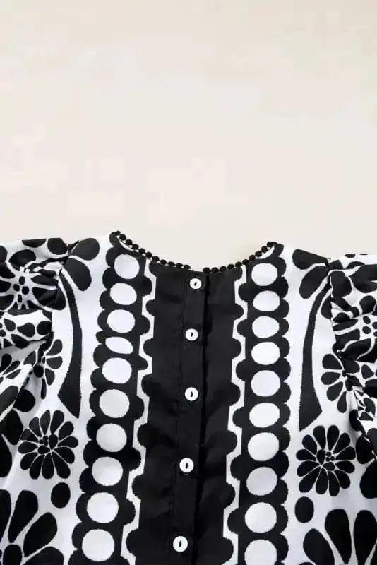 Floral Blouses Palermo Puffed Sleeve Blouse