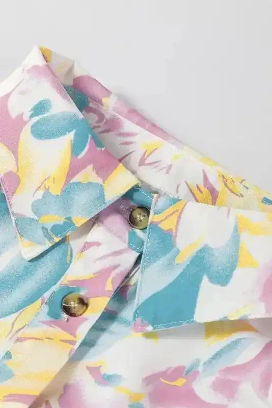 Floral Blouses Petal Delight Baggy Blouse