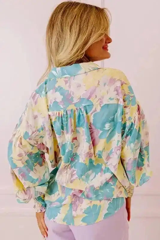 Floral Blouses Petal Delight Baggy Blouse