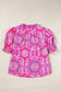 Floral Blouses Rose Floral Smocked Blouse