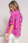 Floral Blouses Rose Floral Smocked Blouse