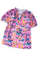 Floral Blouses Ruffled Sleeve Butterfly Blouse