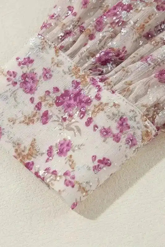 Floral Blouses Vintage Bloom Bishop Shirt