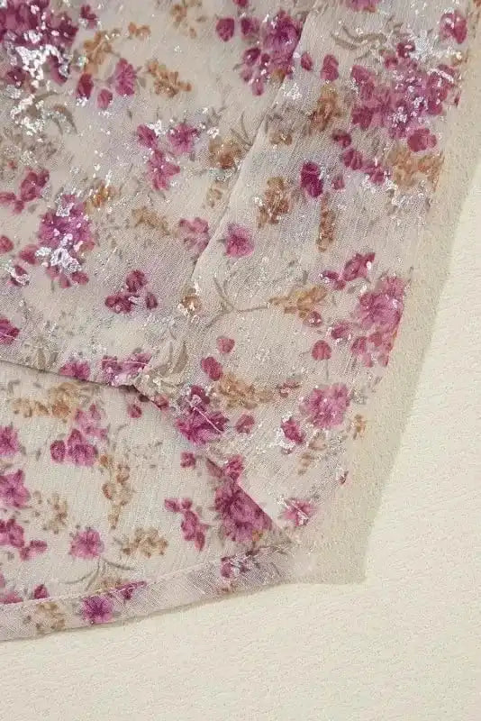 Floral Blouses Vintage Bloom Bishop Shirt