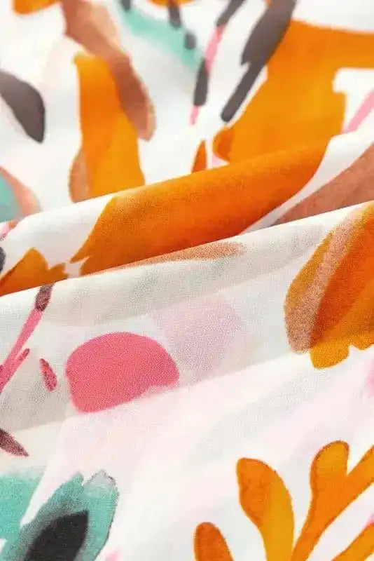 Floral Blouses Vivid Vibes Frilled Blouse