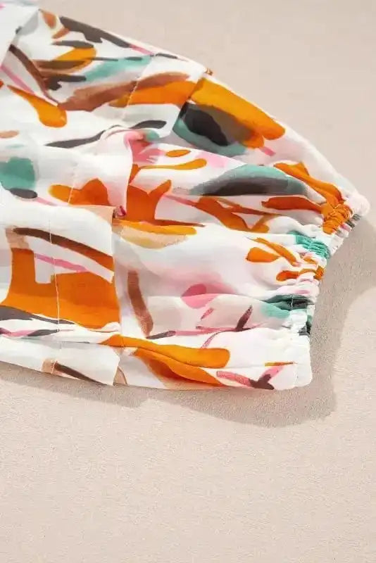 Floral Blouses Vivid Vibes Frilled Blouse