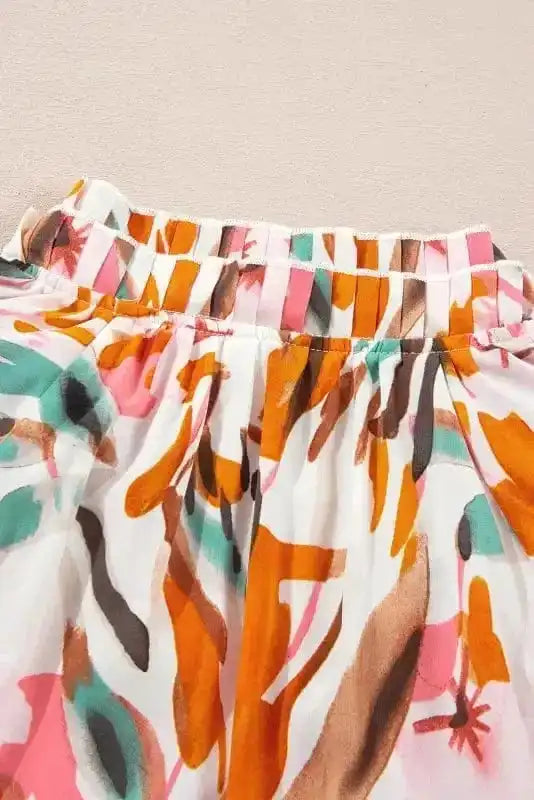 Floral Blouses Vivid Vibes Frilled Blouse