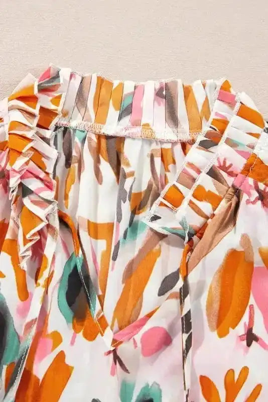 Floral Blouses Vivid Vibes Frilled Blouse