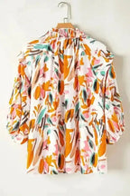 Floral Blouses Vivid Vibes Frilled Blouse