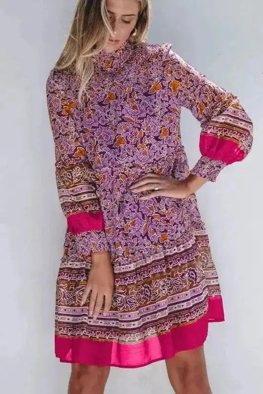 Floral Dresses Autumn Bloom Mini Dress