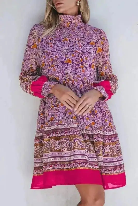 Floral Dresses Autumn Bloom Mini Dress