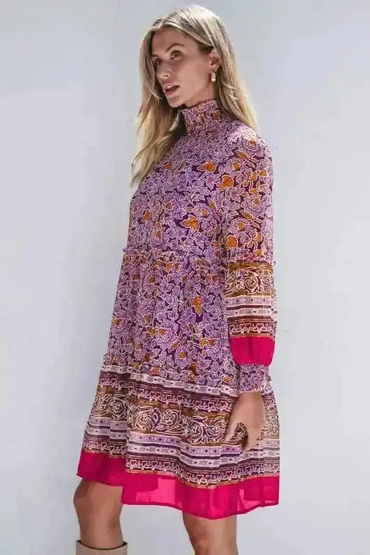 Floral Dresses Autumn Bloom Mini Dress