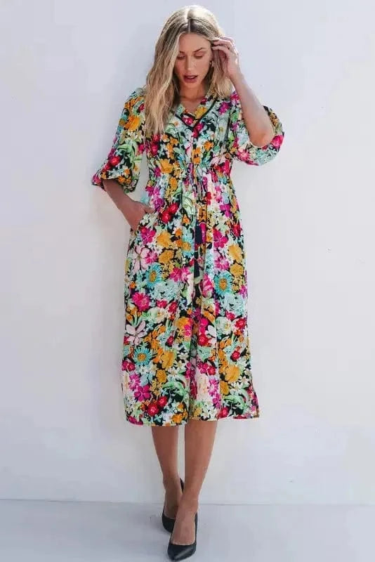 Floral Dresses Blooming Adore Midi Dress