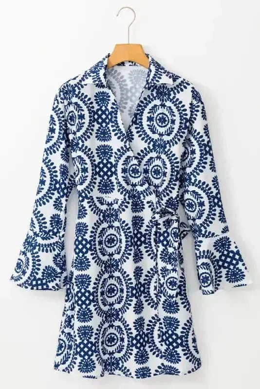 Floral Dresses Blossom Knot Wrap Dress