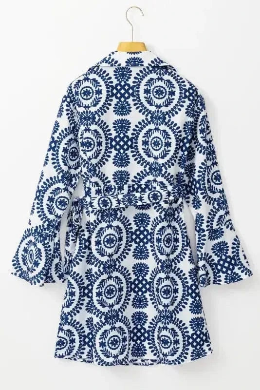 Floral Dresses Blossom Knot Wrap Dress