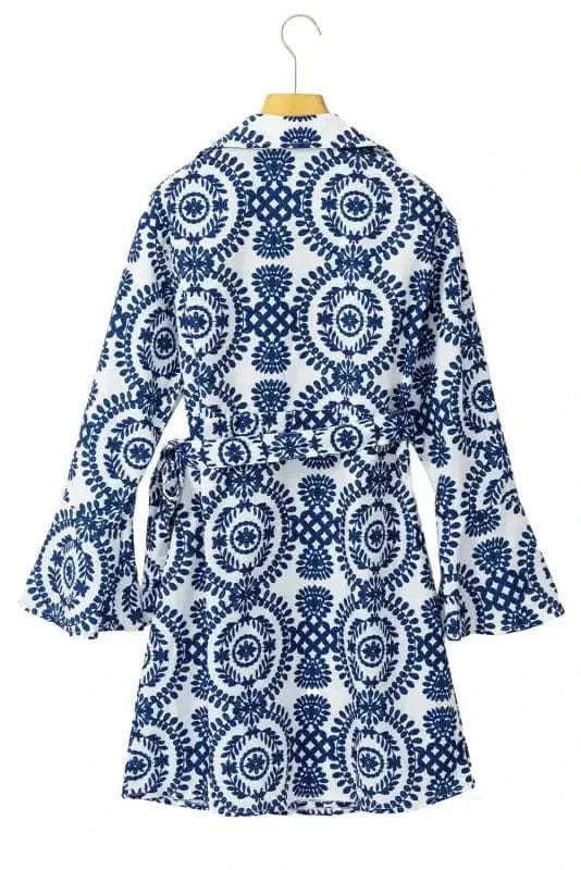 Floral Dresses Blossom Knot Wrap Dress