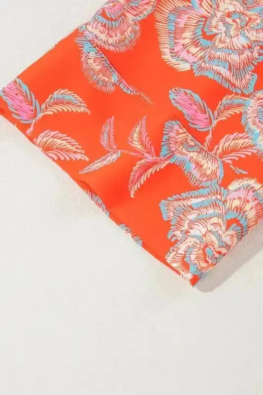 Floral Dresses Blossom Rouge Mini Shirt Dress