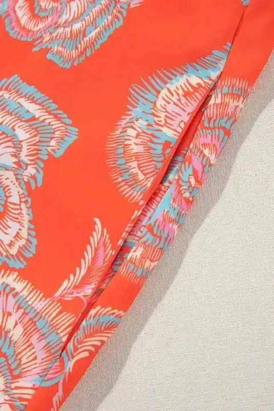 Floral Dresses Blossom Rouge Mini Shirt Dress