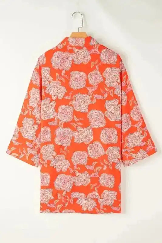 Floral Dresses Blossom Rouge Mini Shirt Dress