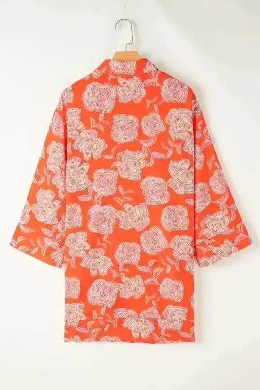 Floral Dresses Blossom Rouge Mini Shirt Dress