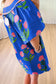 Floral Dresses Blue Floral Summer Mini Dress