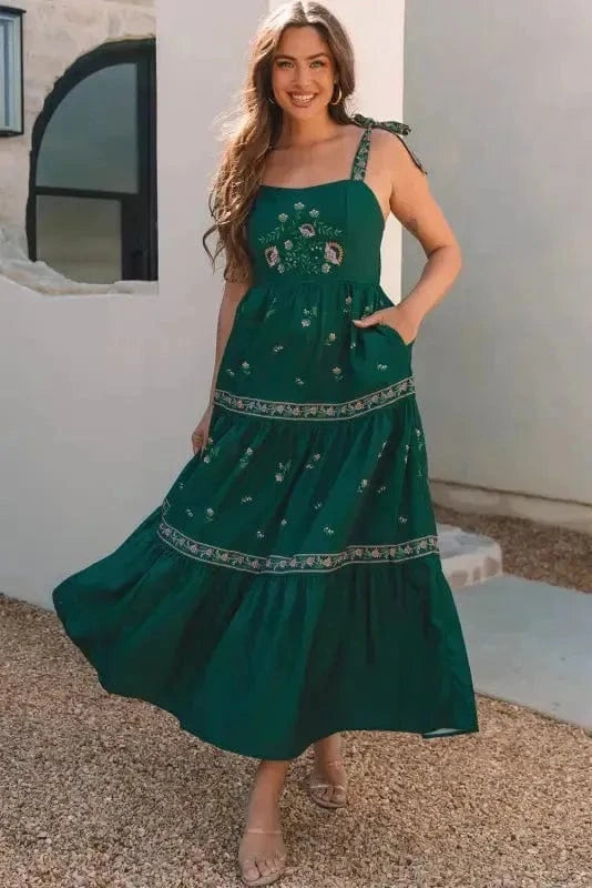Floral Dresses Bohemian Bloom Maxi Dress