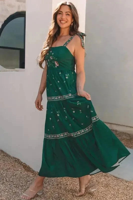Floral Dresses Bohemian Bloom Maxi Dress