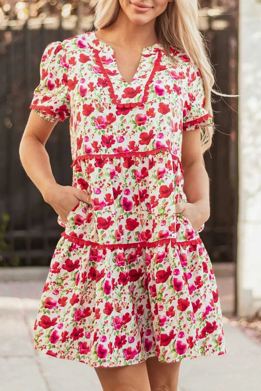 Floral Dresses Boho Bloom Tiered Dress