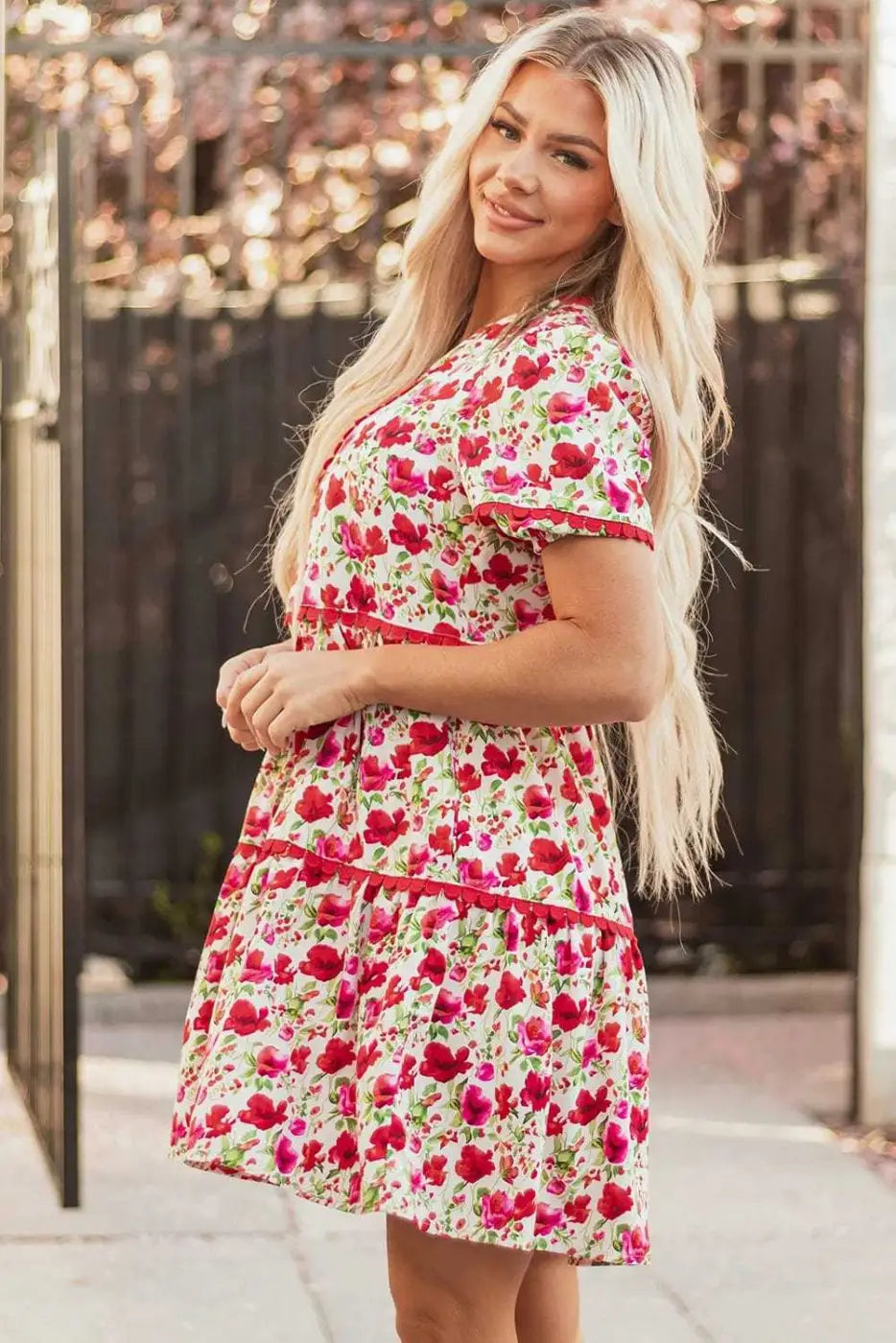 Floral Dresses Boho Bloom Tiered Dress