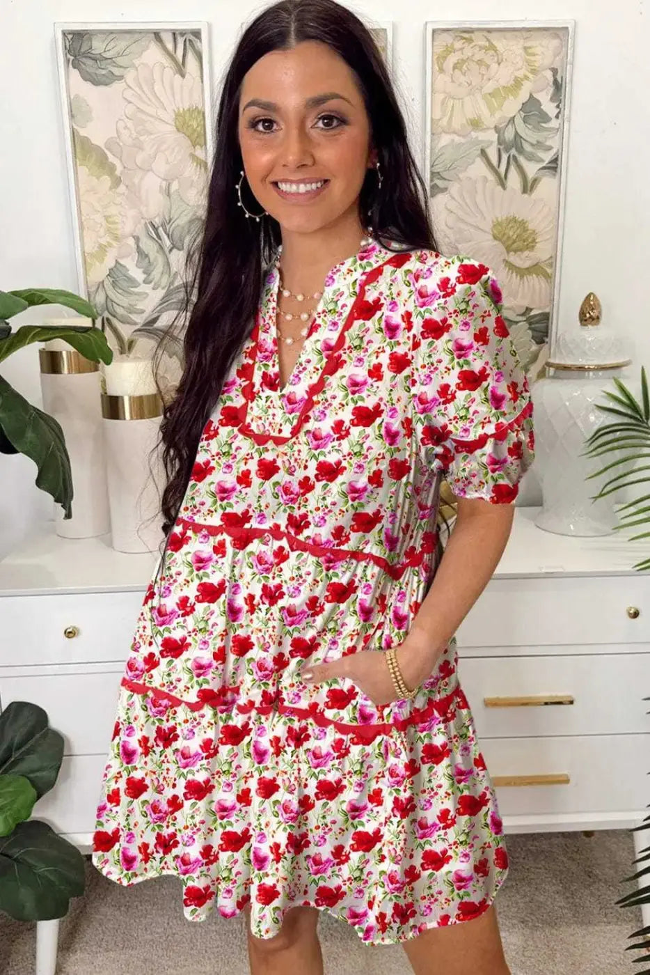 Floral Dresses Boho Bloom Tiered Dress