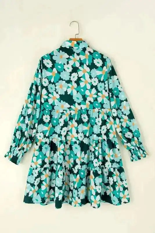 Floral Dresses Fleur Chic Frolic Shirt Dress