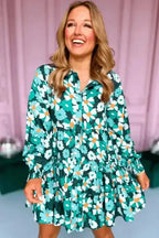 Floral Dresses Fleur Chic Frolic Shirt Dress