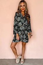 Floral Dresses Flora Fantasy Lapel Dress