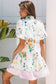 Floral Dresses Floral Fusion Puff Sleeve Dress