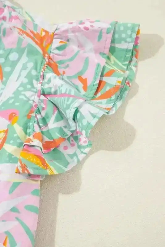 Floral Dresses Floral Whimsy Flutter Dress