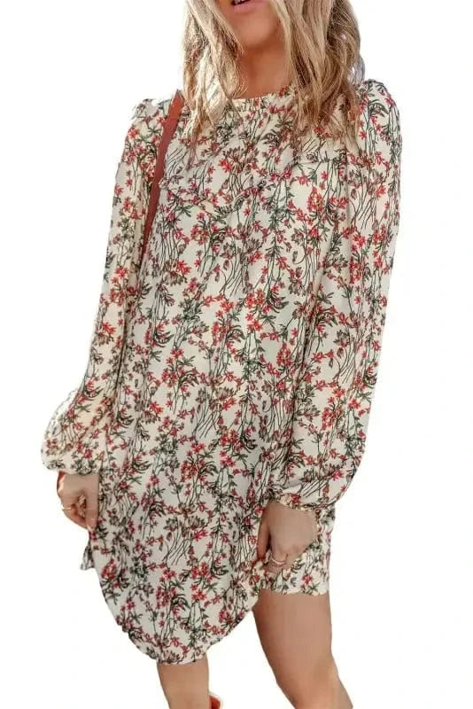 Floral Dresses Lilies Luxe Mini Dress