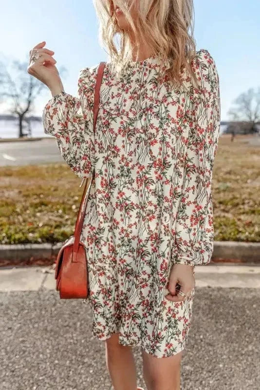 Floral Dresses Lilies Luxe Mini Dress