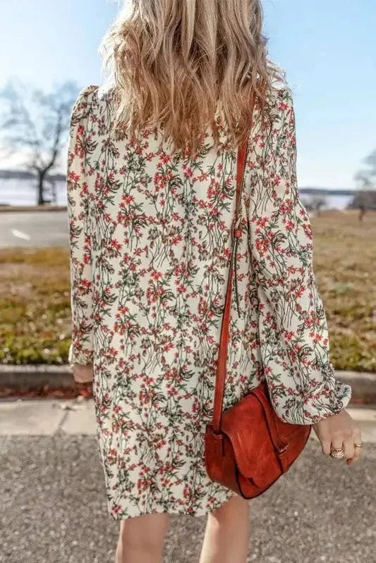 Floral Dresses Lilies Luxe Mini Dress