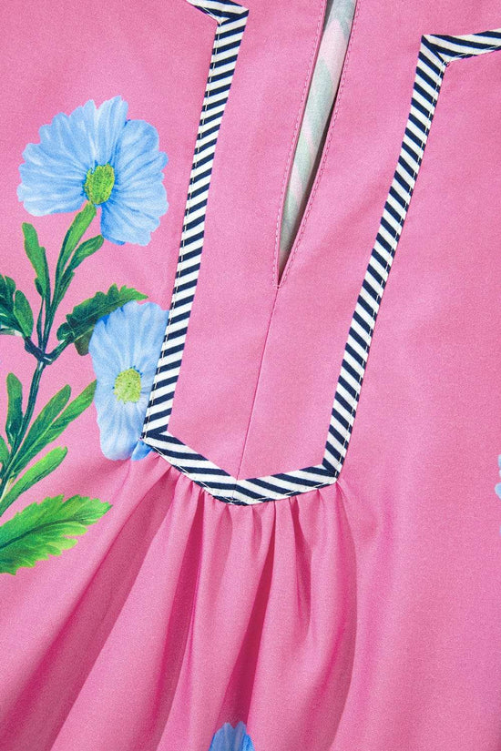 Floral Dresses Rose Floral Summer Mini Dress