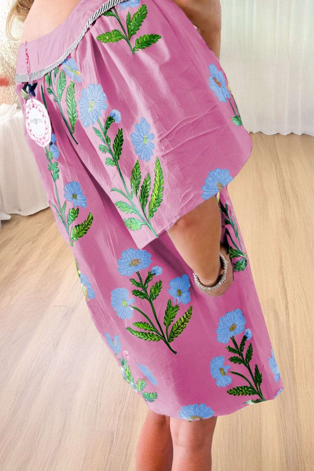 Floral Dresses Rose Floral Summer Mini Dress