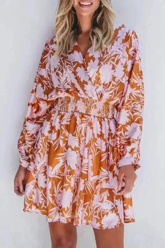 Floral Dresses Rosette Whimsy Smocked Dress