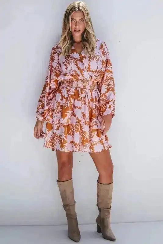 Floral Dresses Rosette Whimsy Smocked Dress