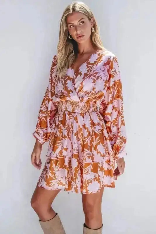Floral Dresses Rosette Whimsy Smocked Dress