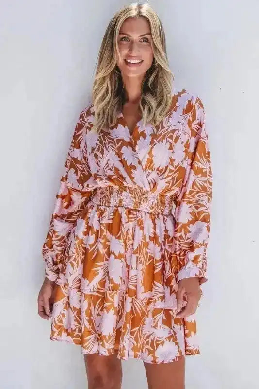 Floral Dresses Rosette Whimsy Smocked Dress
