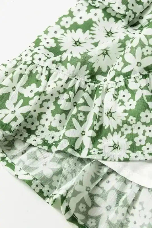 Floral Dresses Shirred Floral Mini Dress